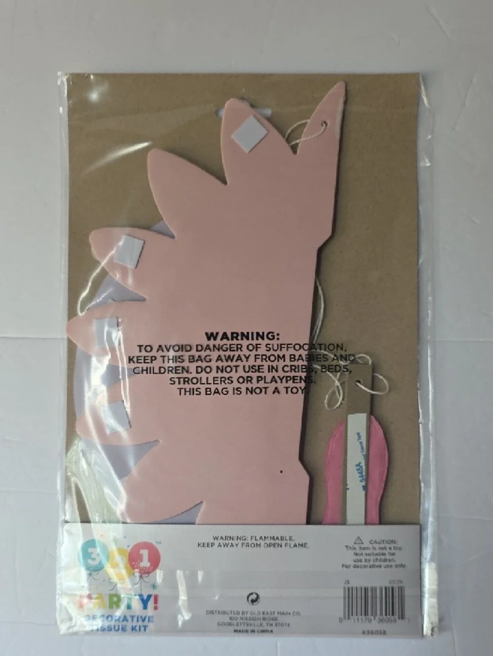 Lavender, Hot Pink, & Light Pink  Paper Decorations, 9ct